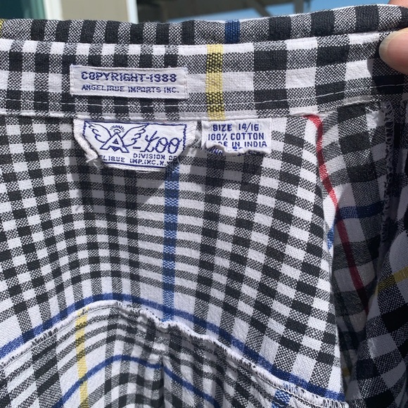 Vintage Plaid Buttonsown oversized Shirt - Picture 7 of 7